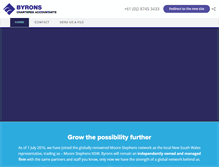 Tablet Screenshot of byrons.com.au